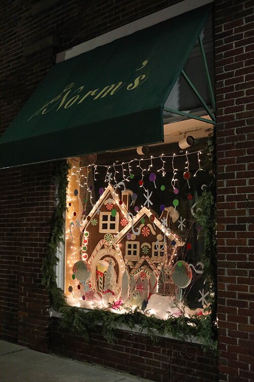 Window art in downtown Mt. Pleasant.