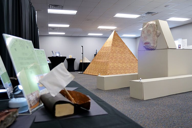 Renaissance Academy's Museum of Ancient History Ancient Egypt Pyramid and Sphinx.