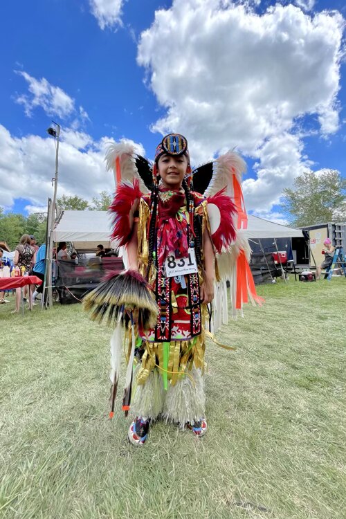 Many children took part in the powwow.