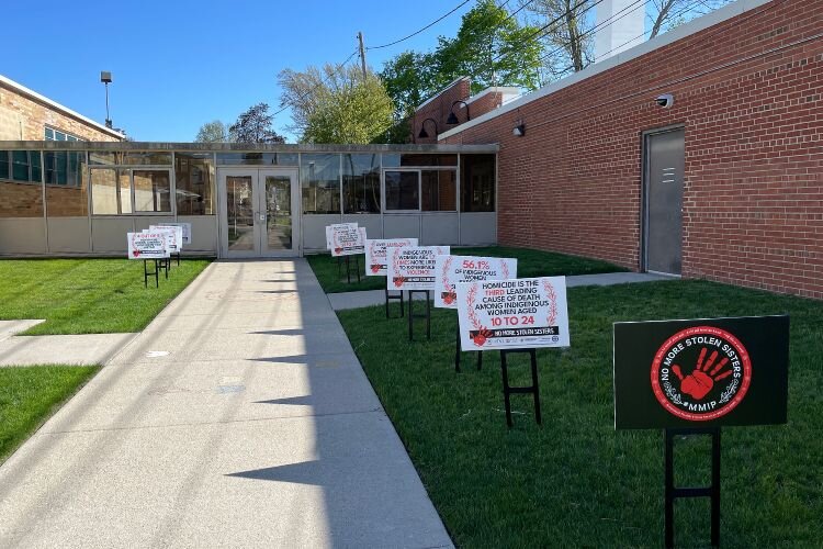 The Veteran’s Memorial Library in Mt. Pleasant is one of the hosting sites bringing attention to the Missing and Murdered Indigenous People Movement.