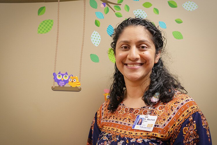 Shreya Wachob, D.O., pediatric physician at MidMichigan Health.