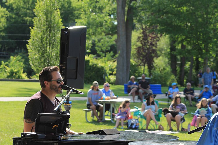 Joe Laureano from Main Street Dueling Pianos played at the Thrilling Thursdays event on Saturday, June 5.