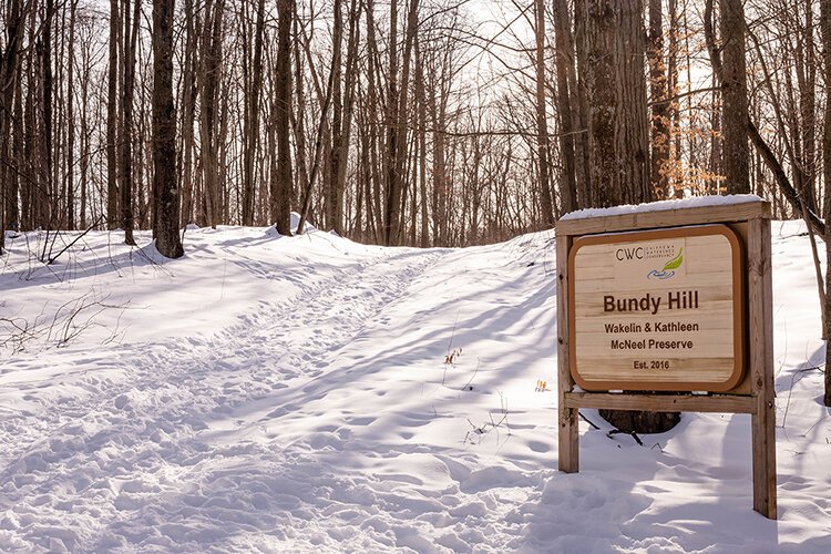 Bundy Hill Preserve is a popular destination in the Chippewa Watershed Conservancy’s Passport to Adventure where participants can enjoy creative activities throughout the 20 CWC properties. 