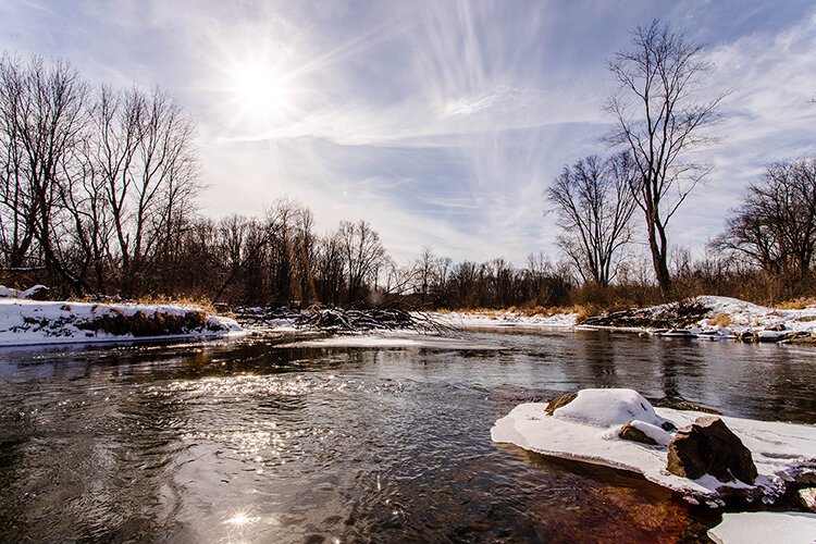 The Chippewa River is a popular destination for kayakers and casual tubing floats in the summer. Why not do the same in a kayak this winter?