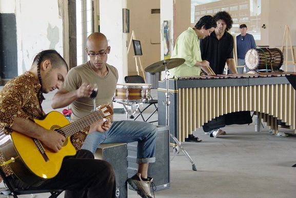Musicians at Trinidad Creative District.