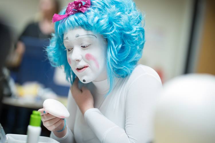 Mott Campus Clowns performs throughout Michigan. The 11 clowns from Mott Community College deliver an anti-bullying message in their performances. 