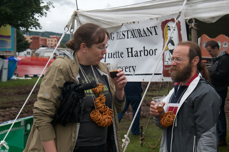 Brewers from all over Michigan offered samples.