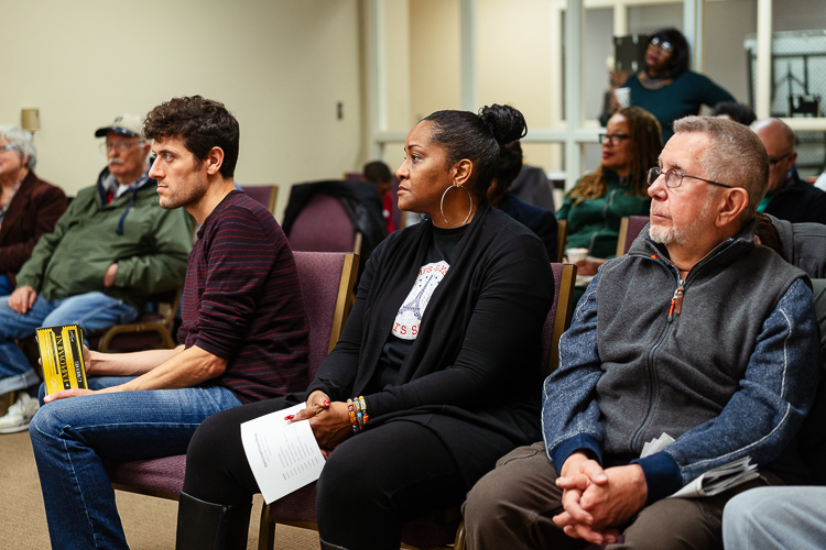 CDAD members listen at a District 3 & 4 caucus meeting