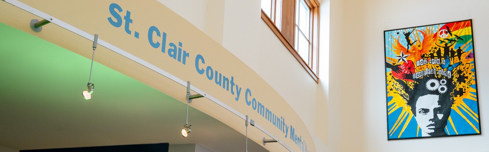  Check-in area of St. Clair Community Mental Health in Port Huron.