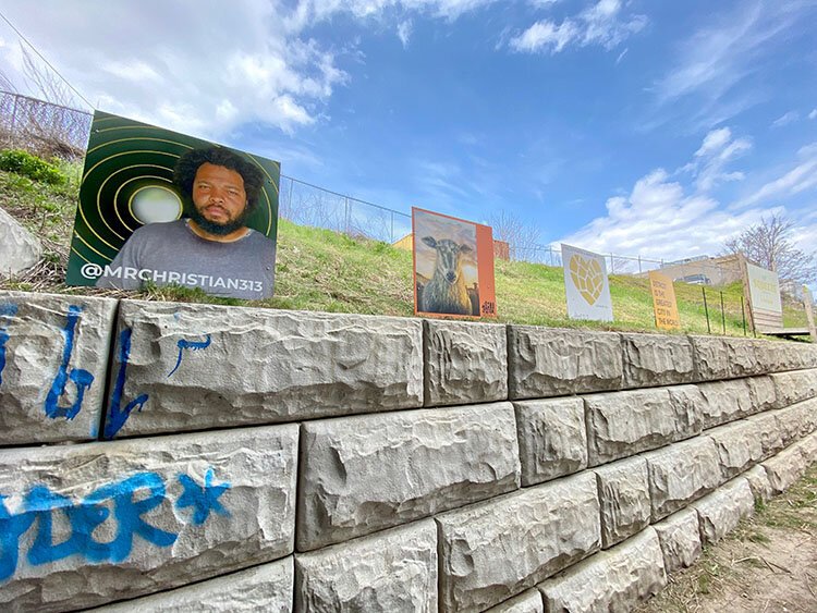 Bea's Detroit Small Business Art Garden on the Dequindre Cut