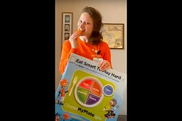 Bronson Wellness Center Health Educator Isabel Hinton shares healthy eating tips in a video from Online Learning in a SNAP.