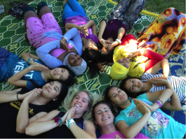 Members of the Refugee Development Center's support group for refugee girls in Lansing.