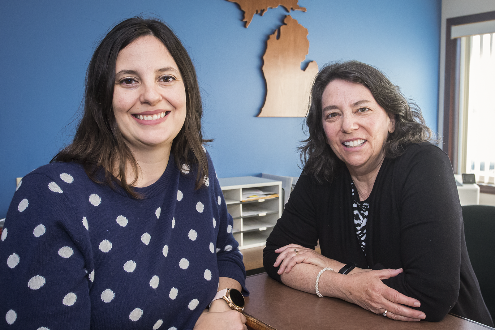 Nicole Shannon, systemic litigation and advocacy attorney for the Michigan Elder Justice Initiative, and Alison Hirschel, director and managing attorney of the Michigan Elder Justice Initiative.