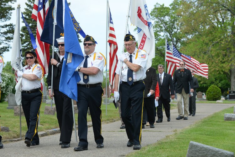 The Holland Memorial Day ceremony will happen without a parade this year due to COVID-19. File photo 2015.