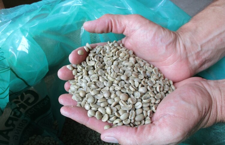 Aldea's coffee beans come from farms in Honduras and Tanzania. 
