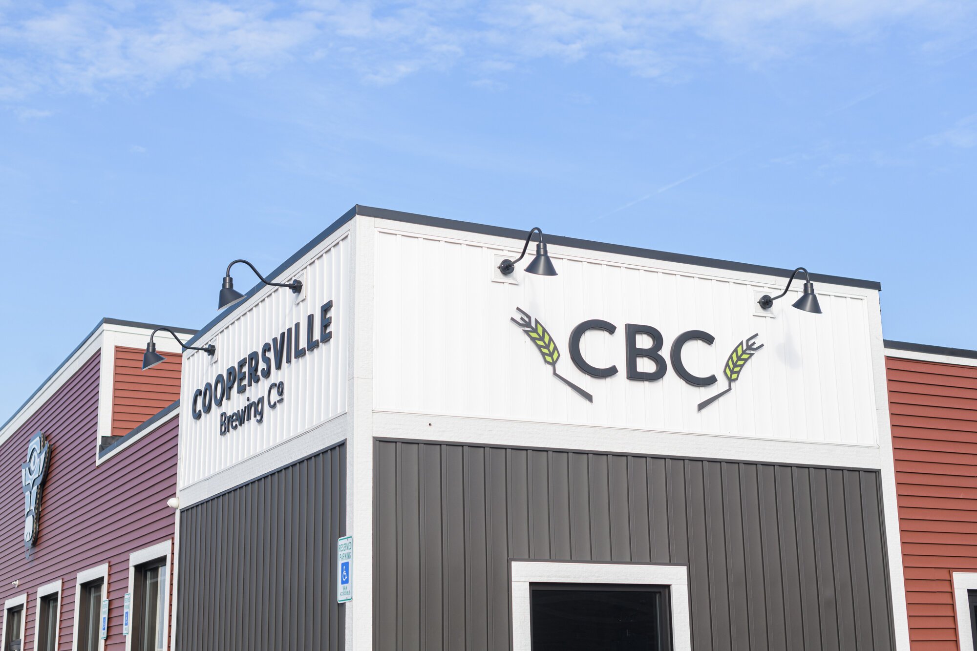 An exterior shot of Coopersville Brewing Co. The brewery is right off Interstate 96.