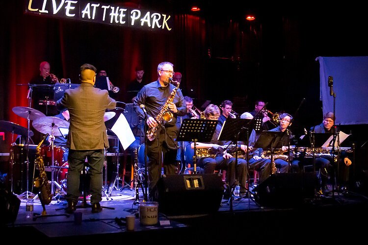The Holland Concert Jazz Orchestra performs at the Park Theatre in  Holland. 