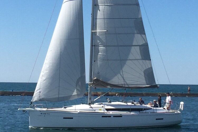 The Nancy Anne is a 2017 Jeanneau Sun Odyssey 419 sailboat, and is available for morning, afternoon, and evening sails. (Photo by Jim Norman)