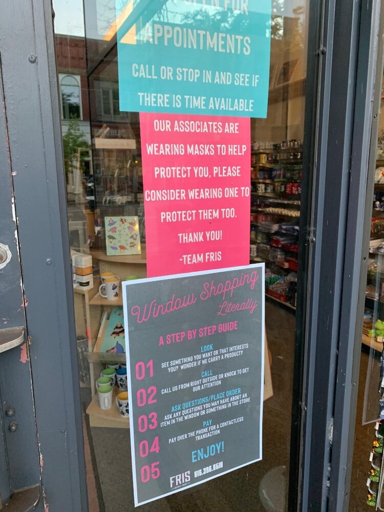 Let customers know about the many ways they can shop at your business. 