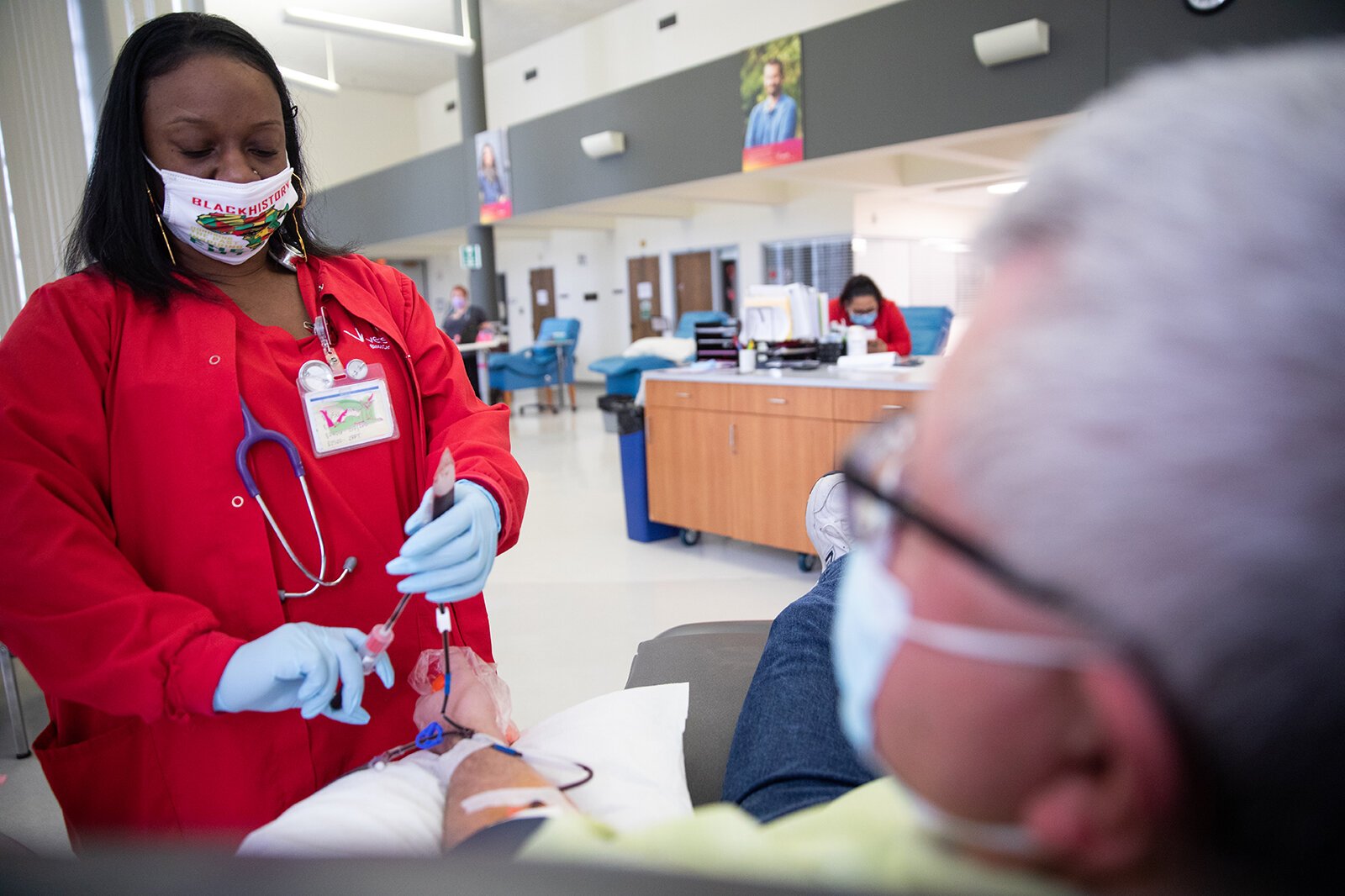 Person donating blood