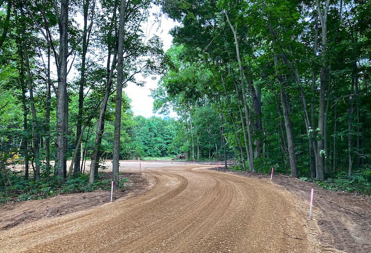 New parking lot at Armintrout-Milbocker Nature Preserve.  