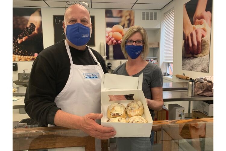 Jim and Patty Dewees of Tillie's Tafel. The bakery received a PPL loan from the Petoskey-Harbor Springs Area Community Foundation.