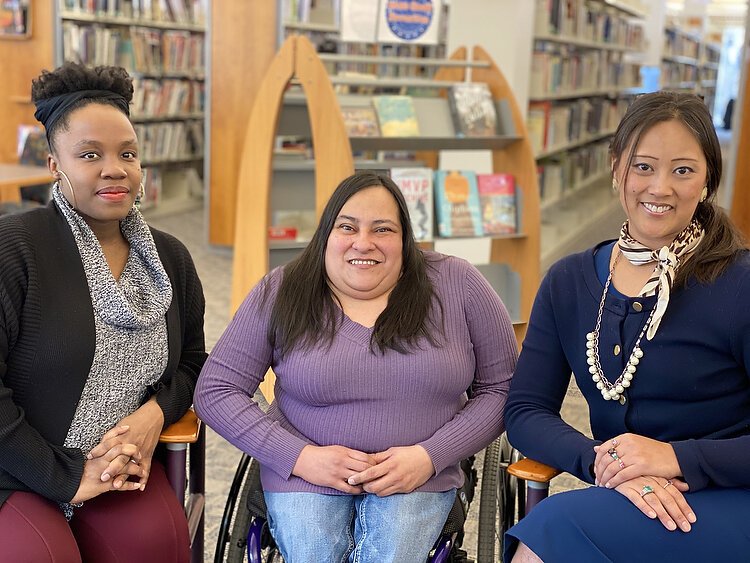 Yah-Hanna Jenkins Leys, Lucia Rios, and Robyn Afrik are the co-founders of Women of Color GIVE.