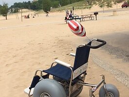 Many Michigan state parks adding off-road, electronic track chairs, available at no cost to visitors.