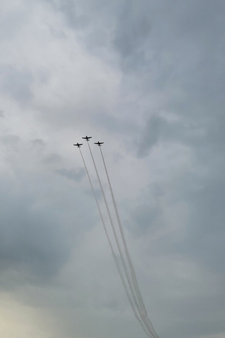 The Hooligan Flight Team did several flyovers during Aviation Day at West Michigan Regional Airport, Saturday, Aug. 20, 2022.