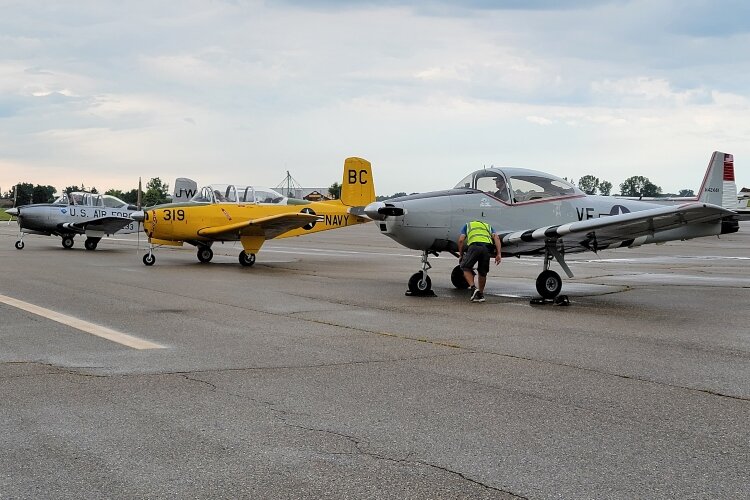 Aviation technology old and new was on display during Aviation Day at West Michigan Regional Airport.