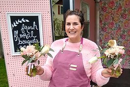 Jess Resheske launched Blossoms of Joy, a mobile flower cart. 