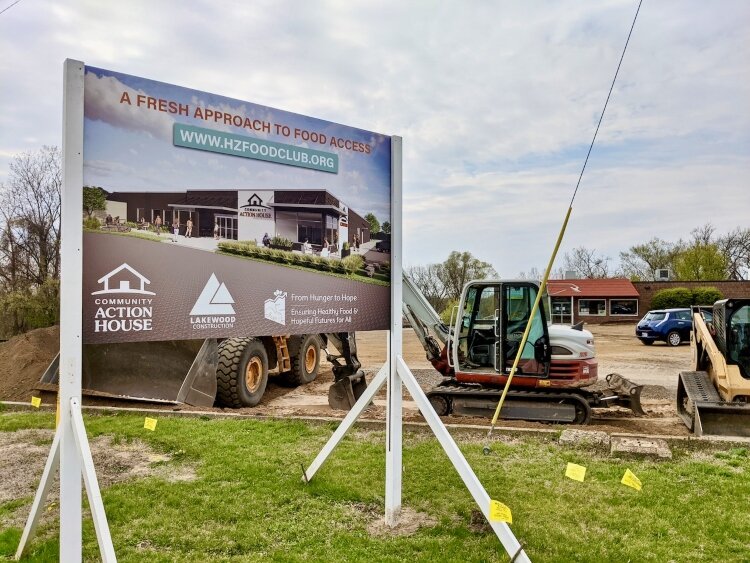Community Action House began construction on its Food Club in March 2021.