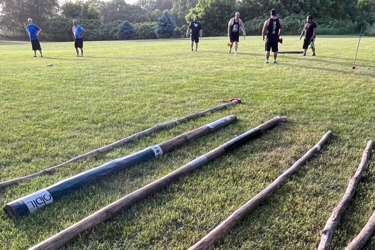 Highland Games participants practice ahead of the first Holland Waterfront Celtic Festival and Highland Games, which will take place Saturday, June 25.