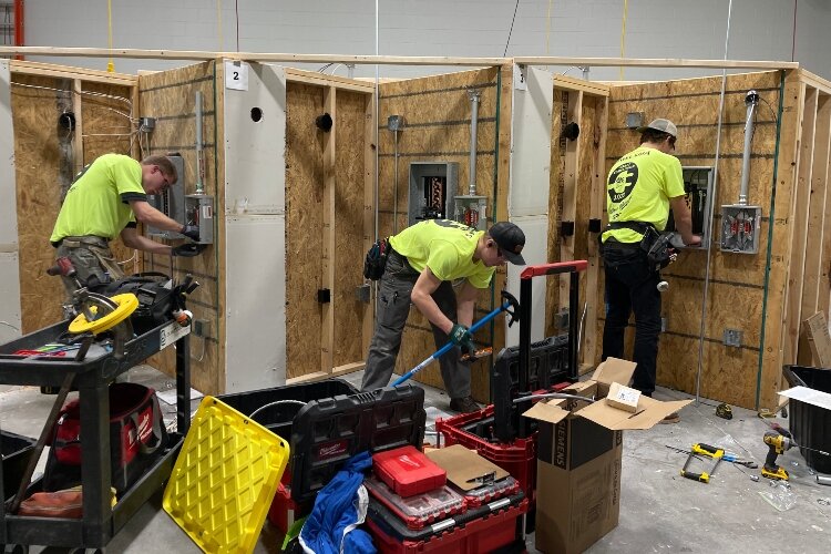 Electrical apprentice students showcase their in-demand skills in competition. (WM Chapter ABC)