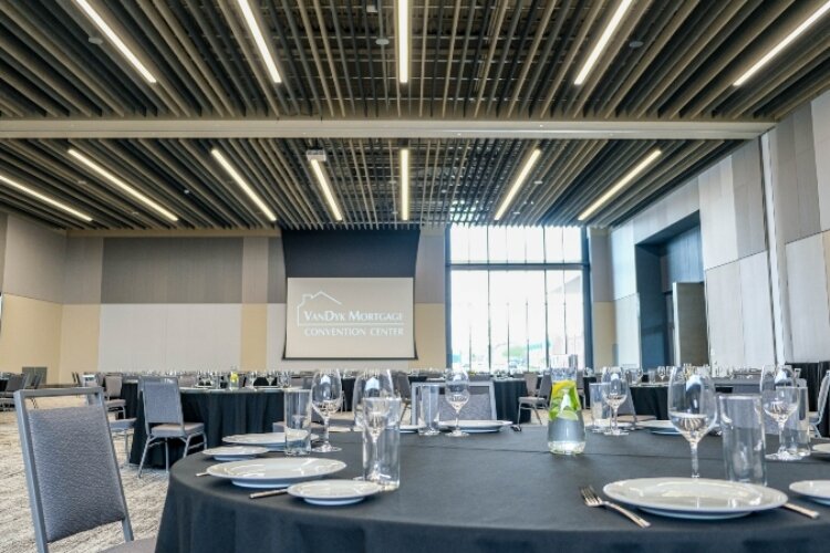 The 37,700-square-foot VanDyk Mortgage Convention Center opened this spring. It offers a much-needed convention space along the Lakeshore.