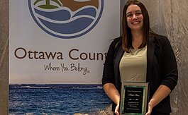 Ottawa County Elections Coordinator Katie Sims was honored with the Excellence in Equity Award for her work with the sheriff’s office to provide election information to eligible inmates.
