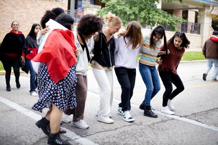 Many of the attendees took part in dancing to the music at the 2022 Grand Haven Hispanic Heritage Fiesta.