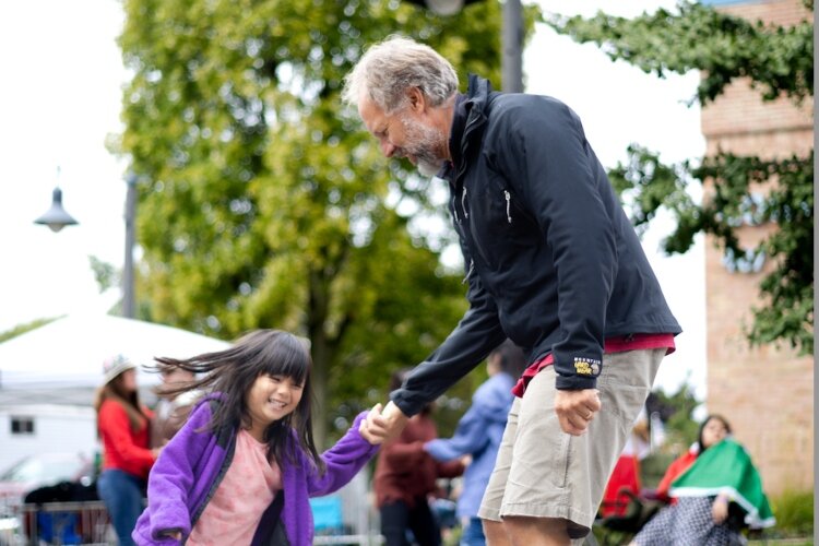 Many of the attendees took part in dancing to the music at the 2022 Grand Haven Hispanic Heritage Fiesta.