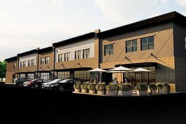 A design illustration of the new building now under construction at 677 Hastings Ave. in Holland. (Courtesy/Midwest Construction) 