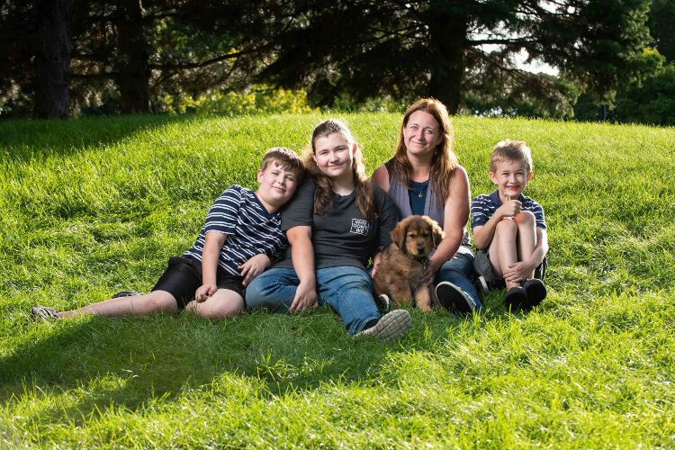 Julie Cadman and her three children will finally move into their Habitat home soon.