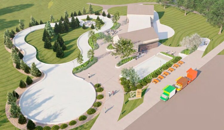 A rendering of what Holland Community Ice Skating Park will look like when completed. (City of Holland)