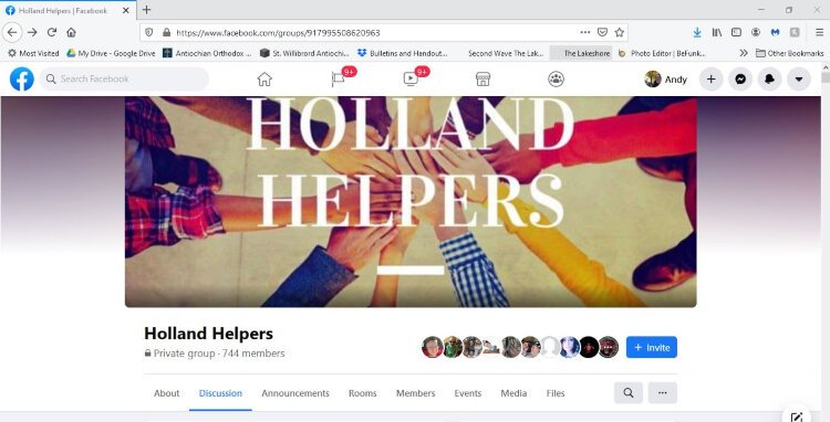 Holland Helpers is a Facebook group that connects those who need help and those who can offer it. 