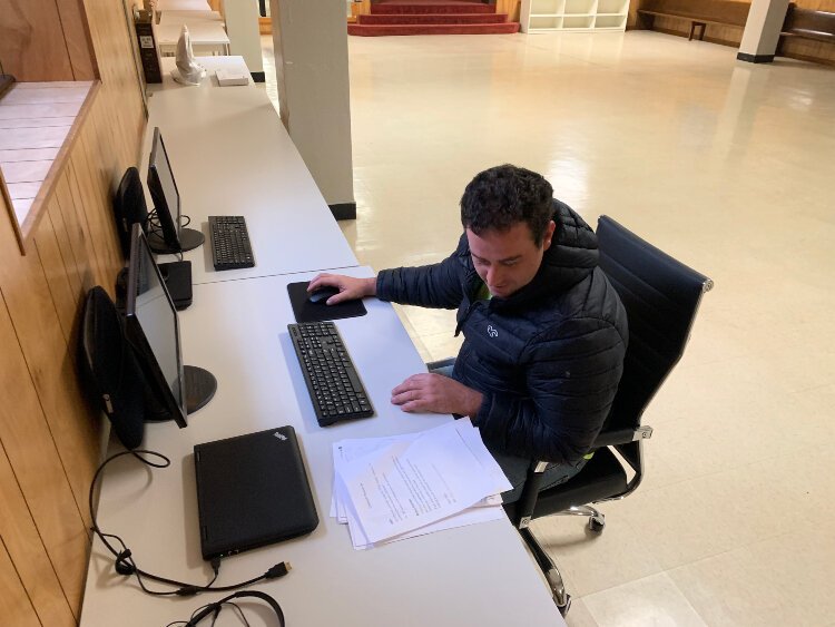 Jimmy Youngs is a recent new hire for the Allegan County Housing Workx programand is going through the curriculum and training.