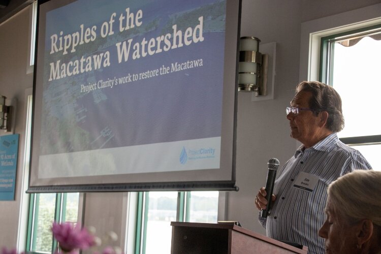 Jim Brooks speaks during the 10th anniversary celebration of Project Clarity. (ODC)