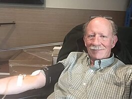 John Shea has been donating blood for nearly 50 years.