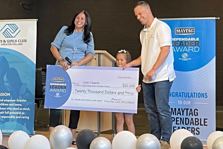 Justin Caserta of the Boys and Girls Club of the Greater Holland Area was named one of seven Maytag Dependable Leaders for 2021.