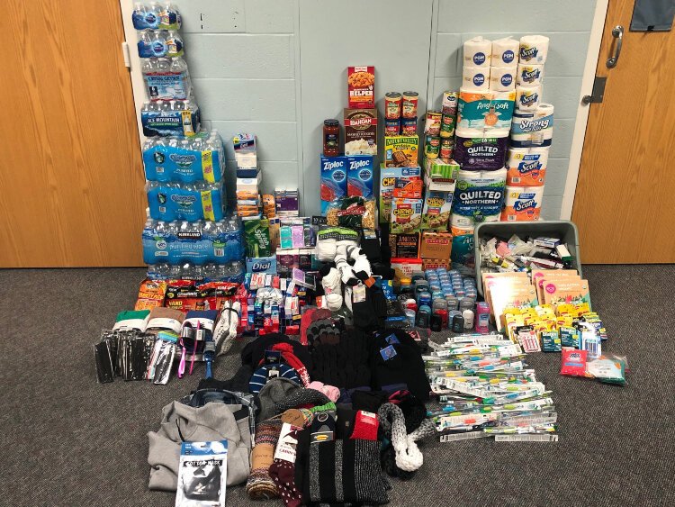 Residents of the Ottawa County Juvenile Dentention Center collected more than 1,500 individual items and from them created 125 care package bags for those experiencing homelessness.