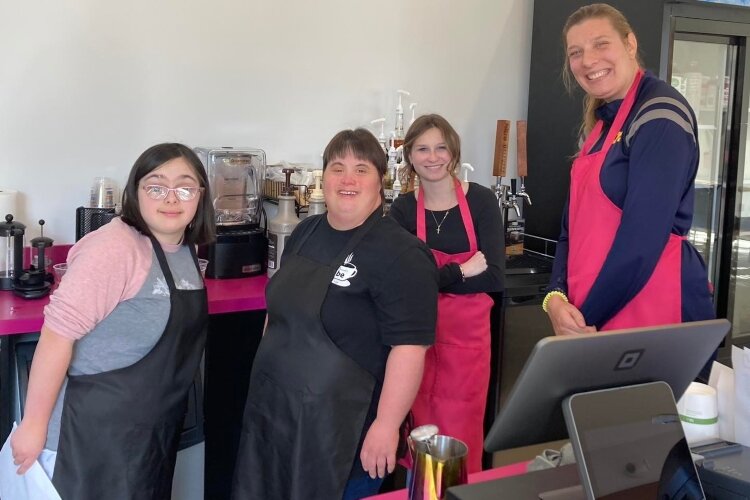 Workers at Kenzie's Be Cafe in Grand Haven. (Kenzie's Be Cafe)