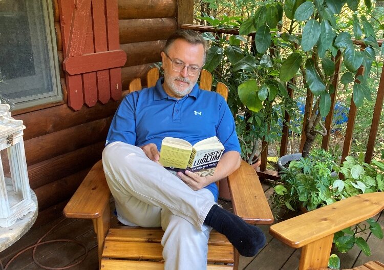 Vice president of Travel Michigan Dave Lorenz at home in Norton Shores.