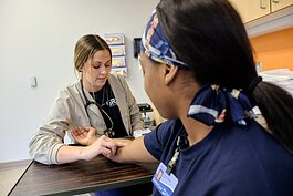  Students in a GRCC Medical Assistant program class.